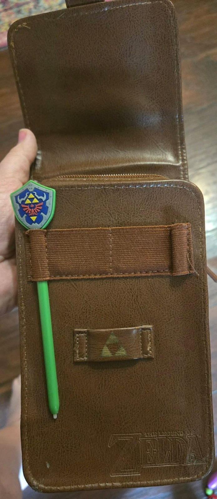 Legend of Zelda Nintendo DS Leather Case Brown Belt Clip Sheath Pouch
