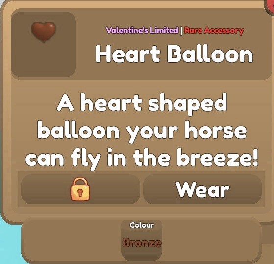 Wild Horse Islands Heart Balloon Accessory | Please Read Description