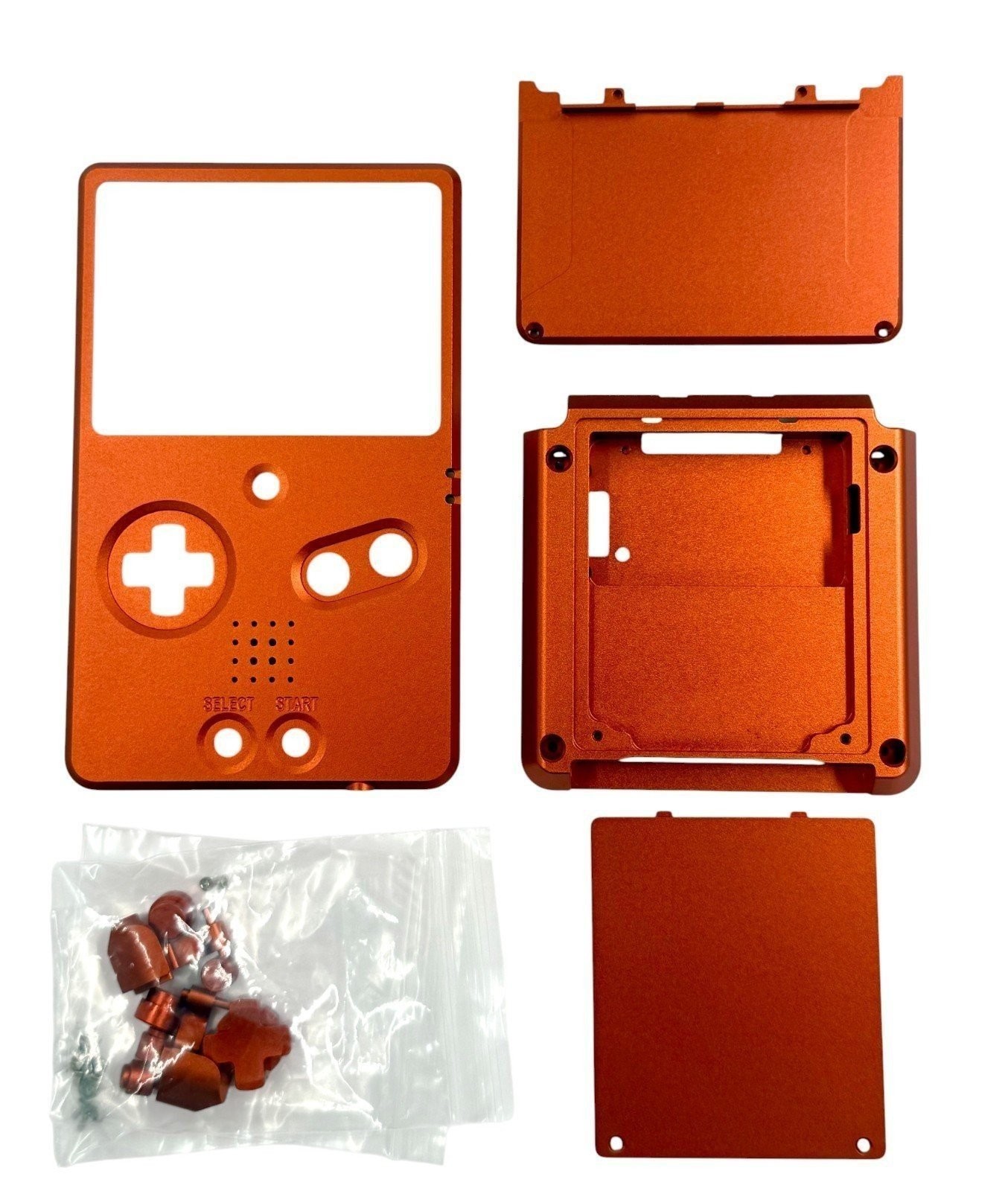 Unhinged Metal GBA SP Housing Boxy Style for Nintendo GameBoy Advance SP Pixel