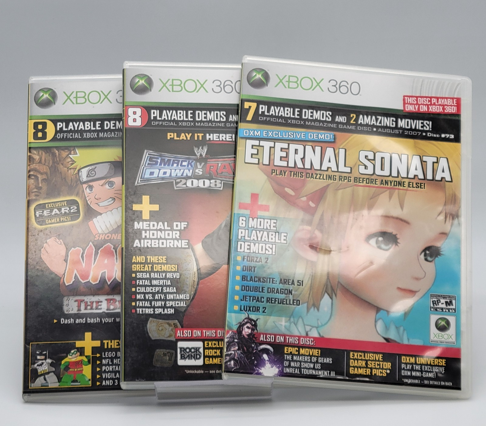 Official Xbox Magazine Demo Discs LOT ( 73, 78, 93 ) Xbox 360