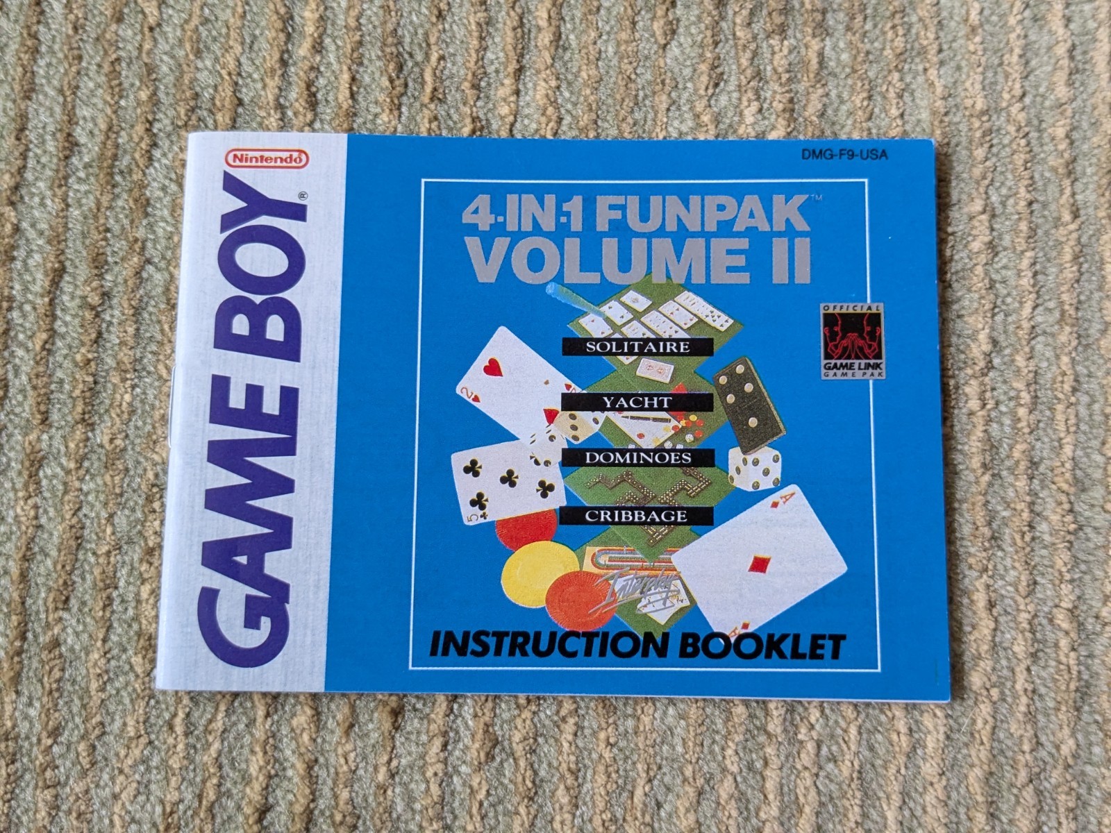 4-in-1 Fun Pak & Volume II Nintendo Game Boy GameBoy Complete CIB Tested Working