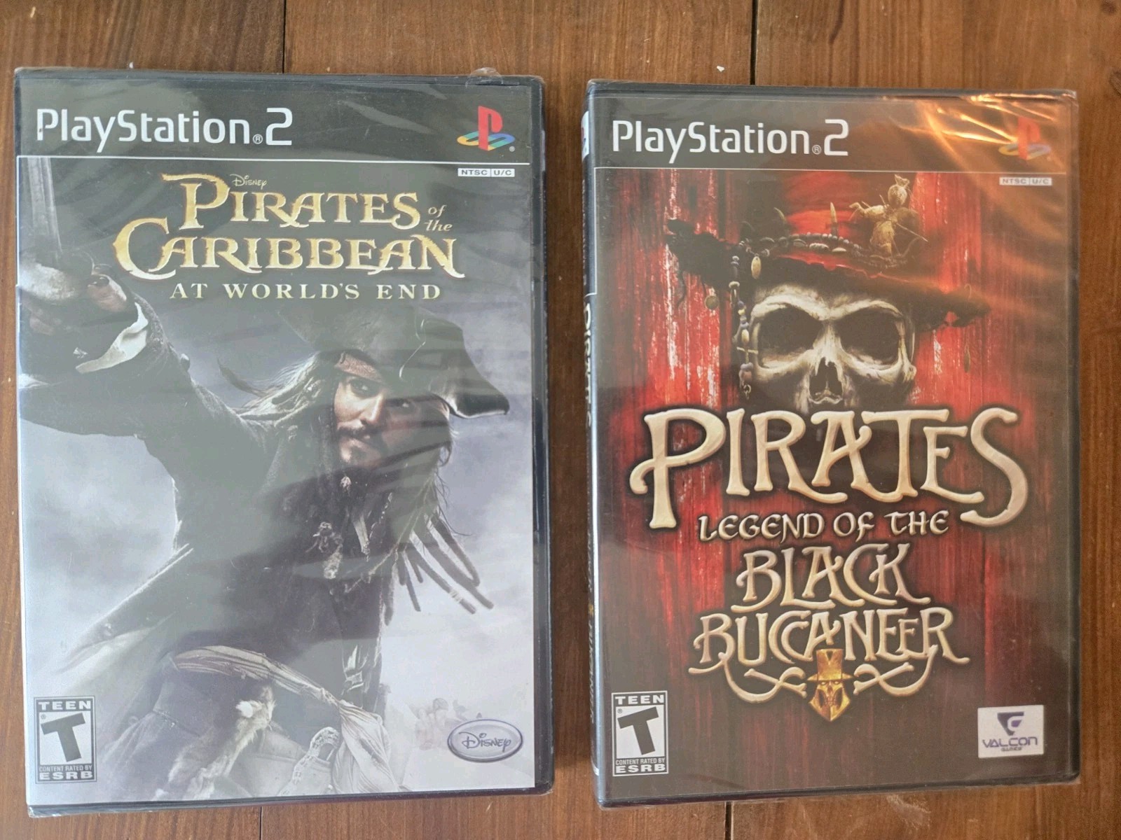 NIB Sealed PS2 Pirates Of The Caribbean Bundle Black Buccaneer & At World’s End