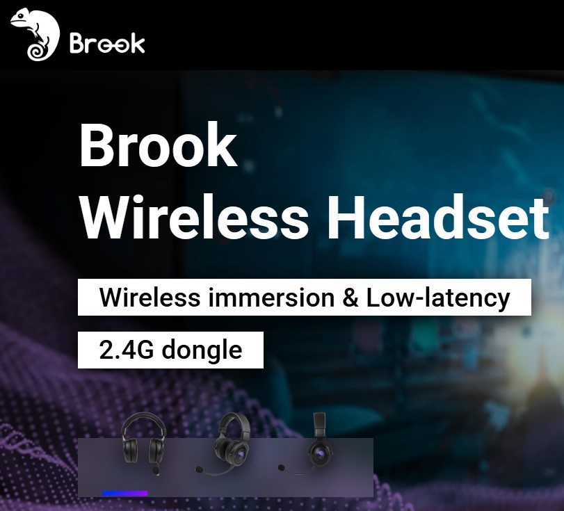 Brook Gaming US 2.4GHz Wireless Headset: Cross-Platform Gaming Headset Ver.2026