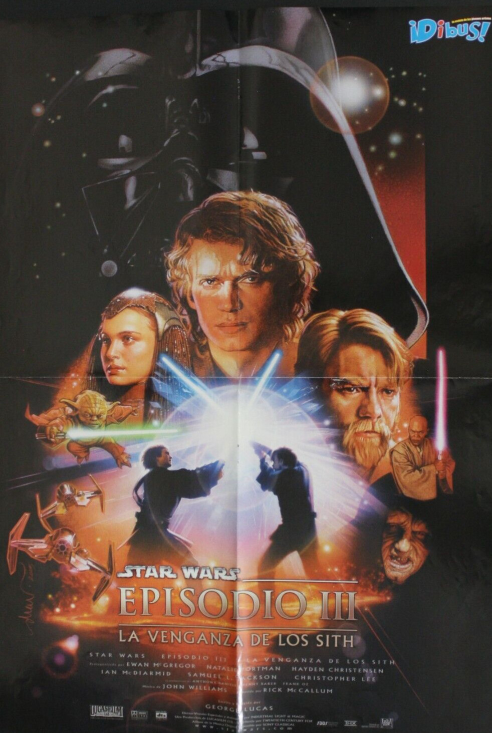2005 STAR WARS EPISODE 3 Movie + POKEMON Double-Sided Poster 22.8″ x 16.1″ Spain