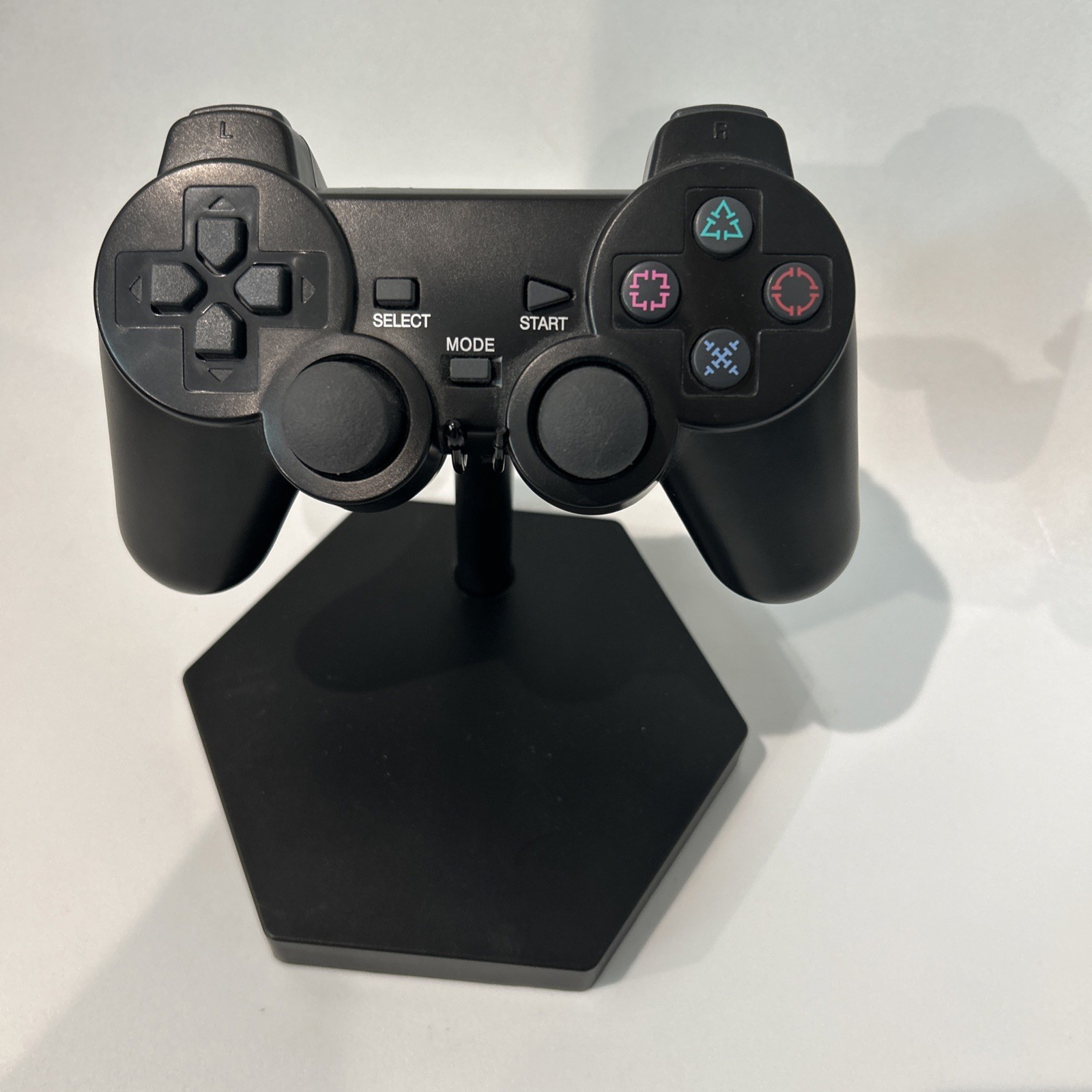 PlayStation 2 Controller PS2 Black *Turns On, Generic (missing battery cover)
