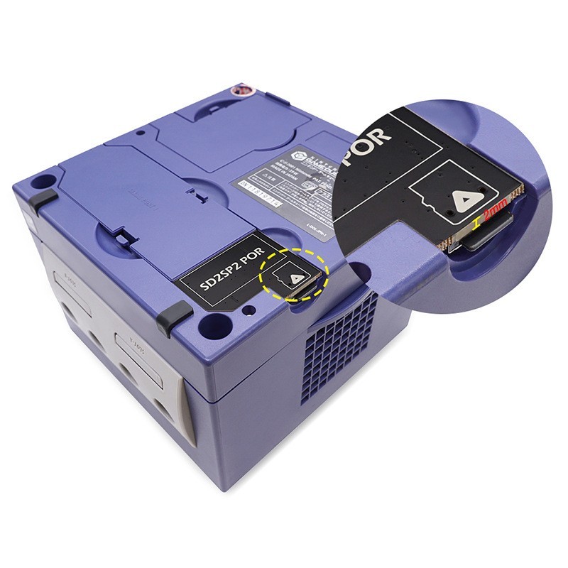 SD2SP2 Pro Adapter for Nintendo Gamecube Serial Port 2 Cover Swiss Micro SD Card