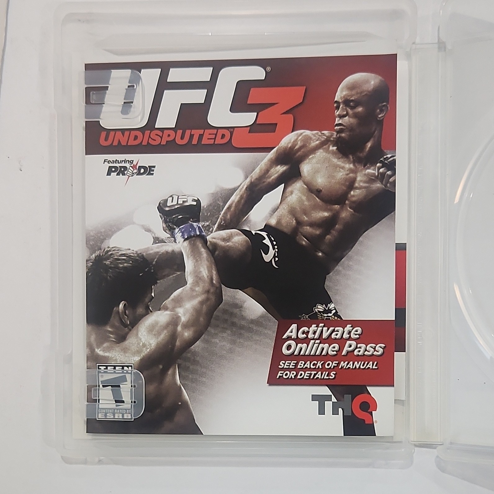 THQ UFC Undisputed 3 PlayStation 3 PS3 DVD Keep Case with Original Manual