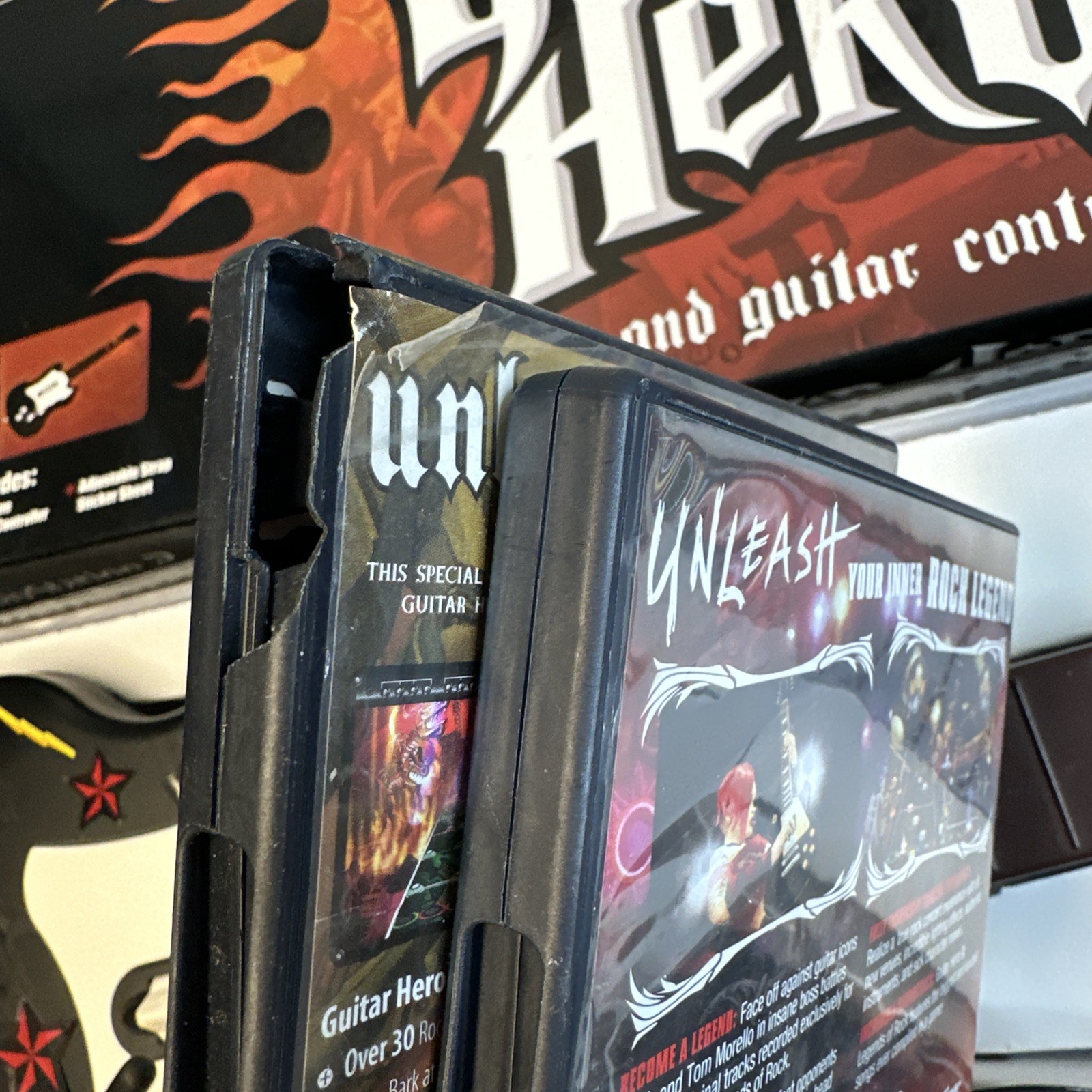PS2 Guitar Hero Red Octane SG Gibson Wired Controller + Box – Hero 1 2 3