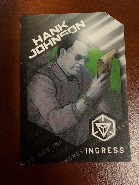Ingress Hank Johnson Standing Medal [UNREDEEMED]