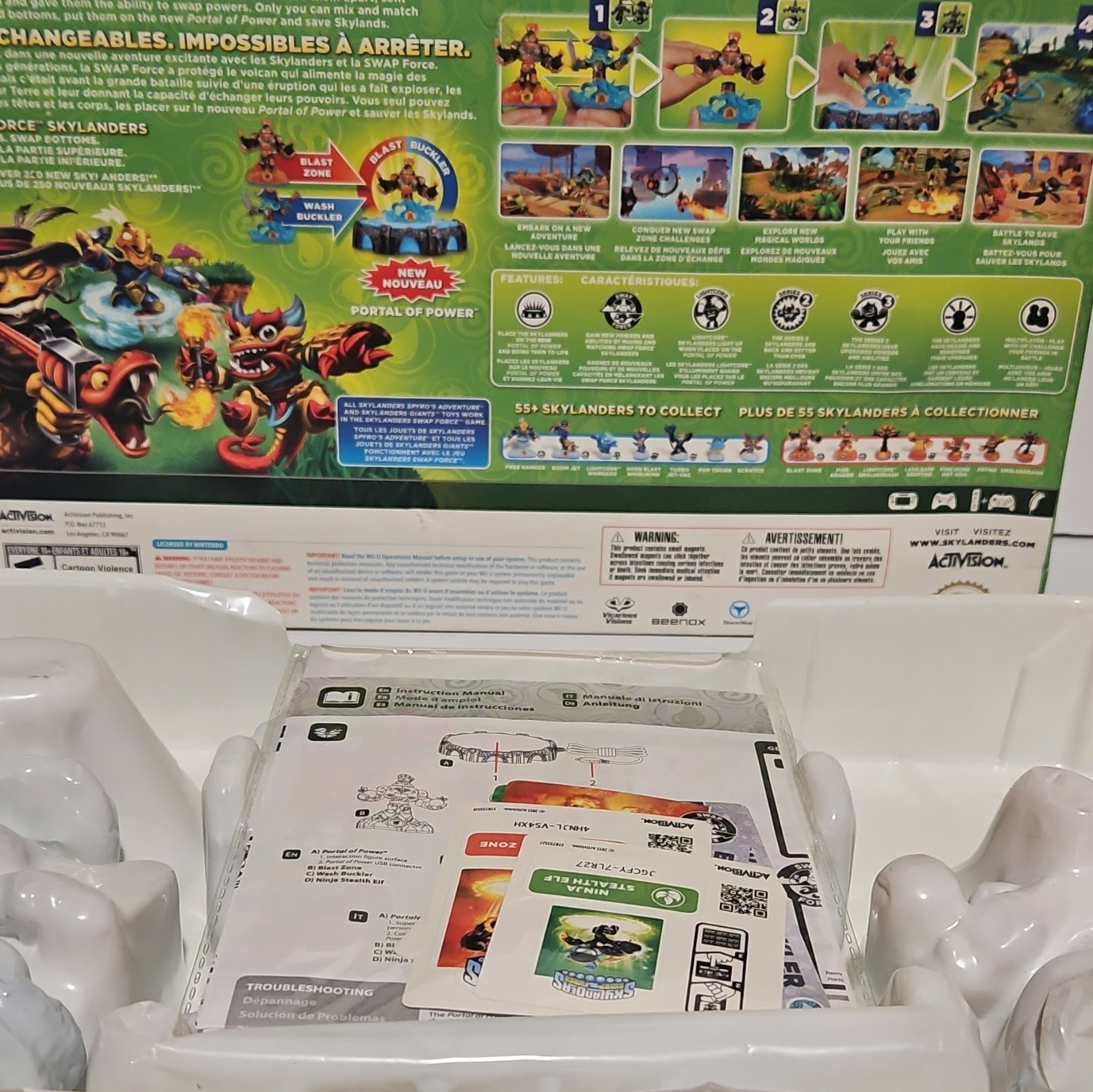 Activision Skylanders Swap Force Wii U Starter Pack w/ Blast Zone, Wash Buckler