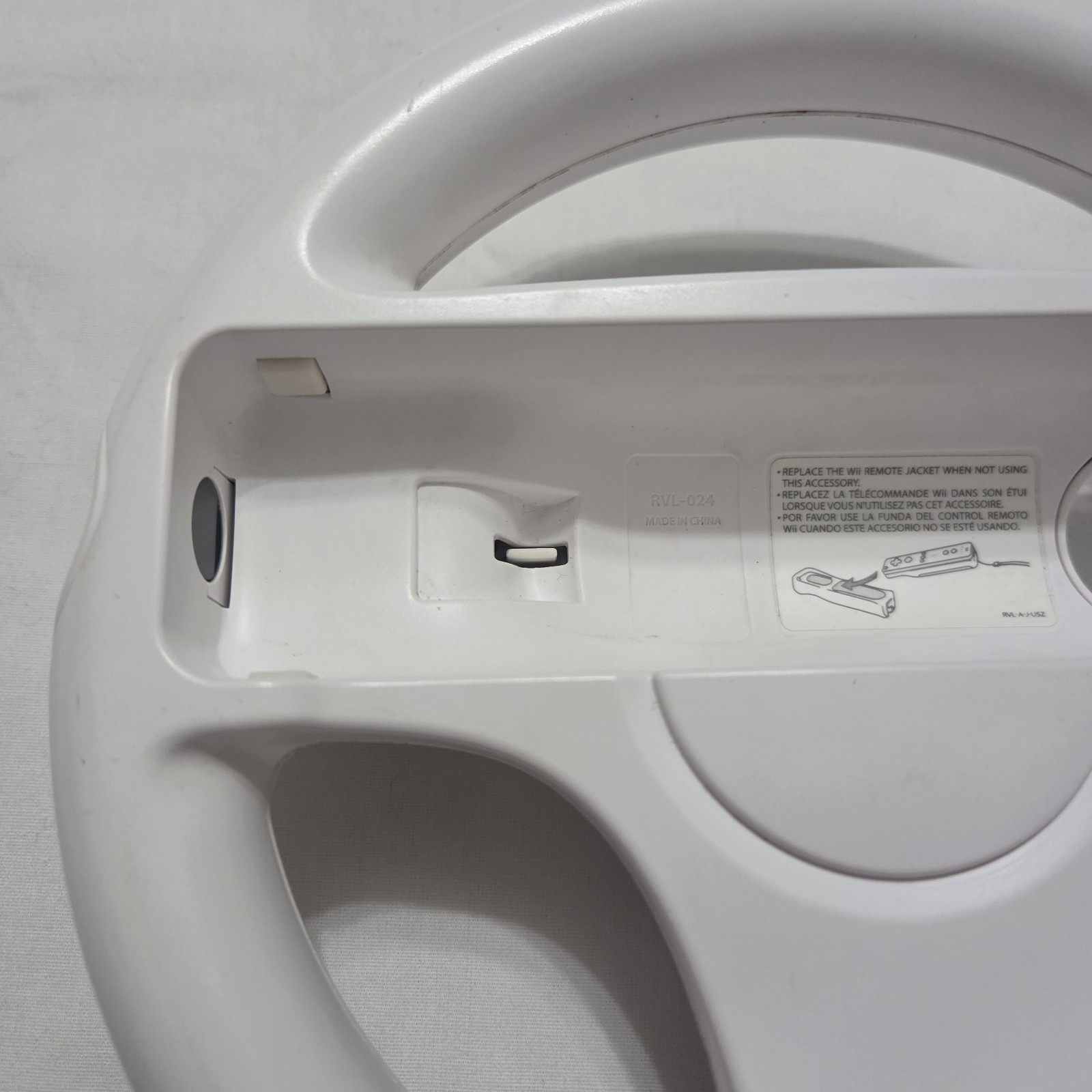 Lot of 2 Genuine Nintendo Wii Wheel Mario Kart White RVL-024