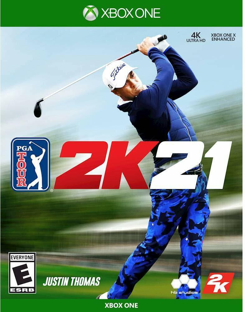 PGA TOUR 2K21 XBOX ONE +X NEW! TIGER WOODS FAMILY GOLF GAME NIGHT! JUSTIN THOMAS