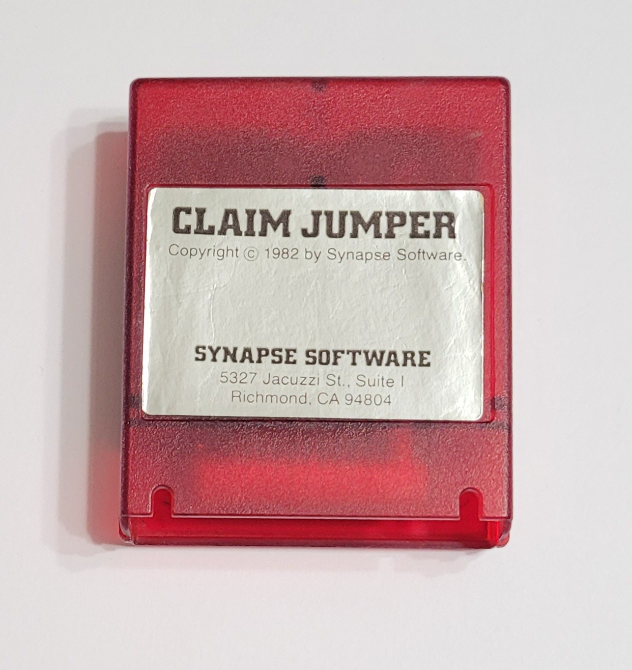 CLAIM JUMPER Atari 400/800/XL/XE Game cartridge tested