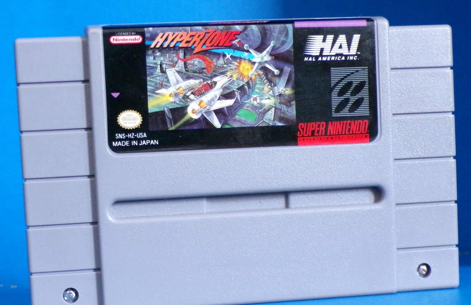 HyperZone Super Nintendo Entertainment System 1991 SNES Authentic Loose TESTED