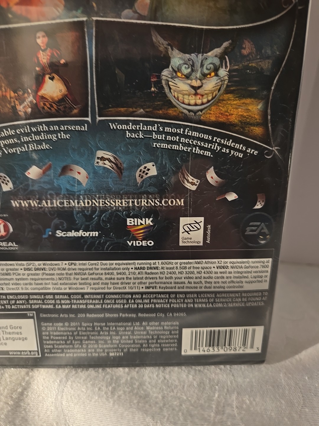 Alice: Madness Returns PC New Factory Sealed