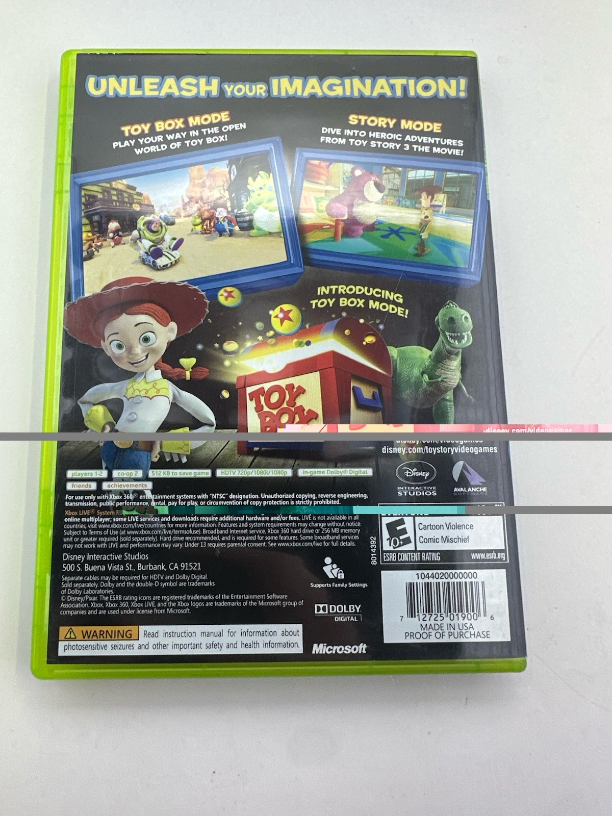Toy Story 3 Xbox 360 Complete CIB Tested Retro Vintage Gaming Fast Shipping