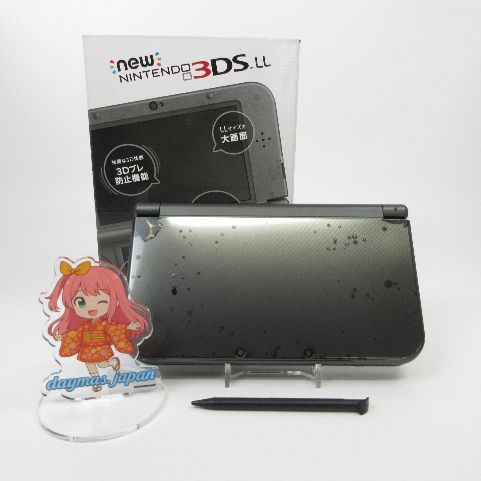 【Very Good】Top IPS Nintendo New 3DS LL XL Metallic Black Console Japan Ver. #TOY