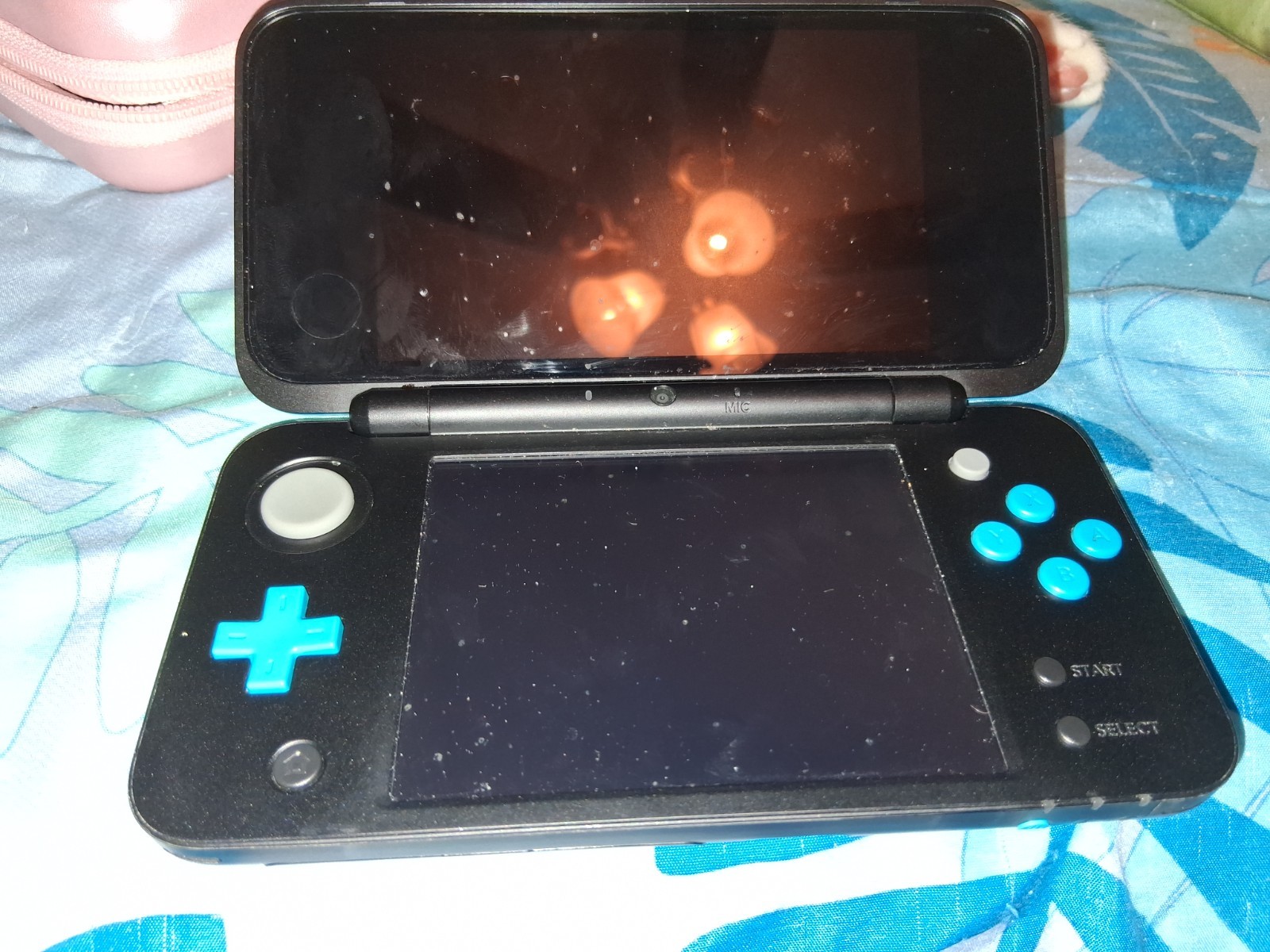 Nintendo 2DS XL Black Blue fire emblem fates revelations/Pokémon crystal