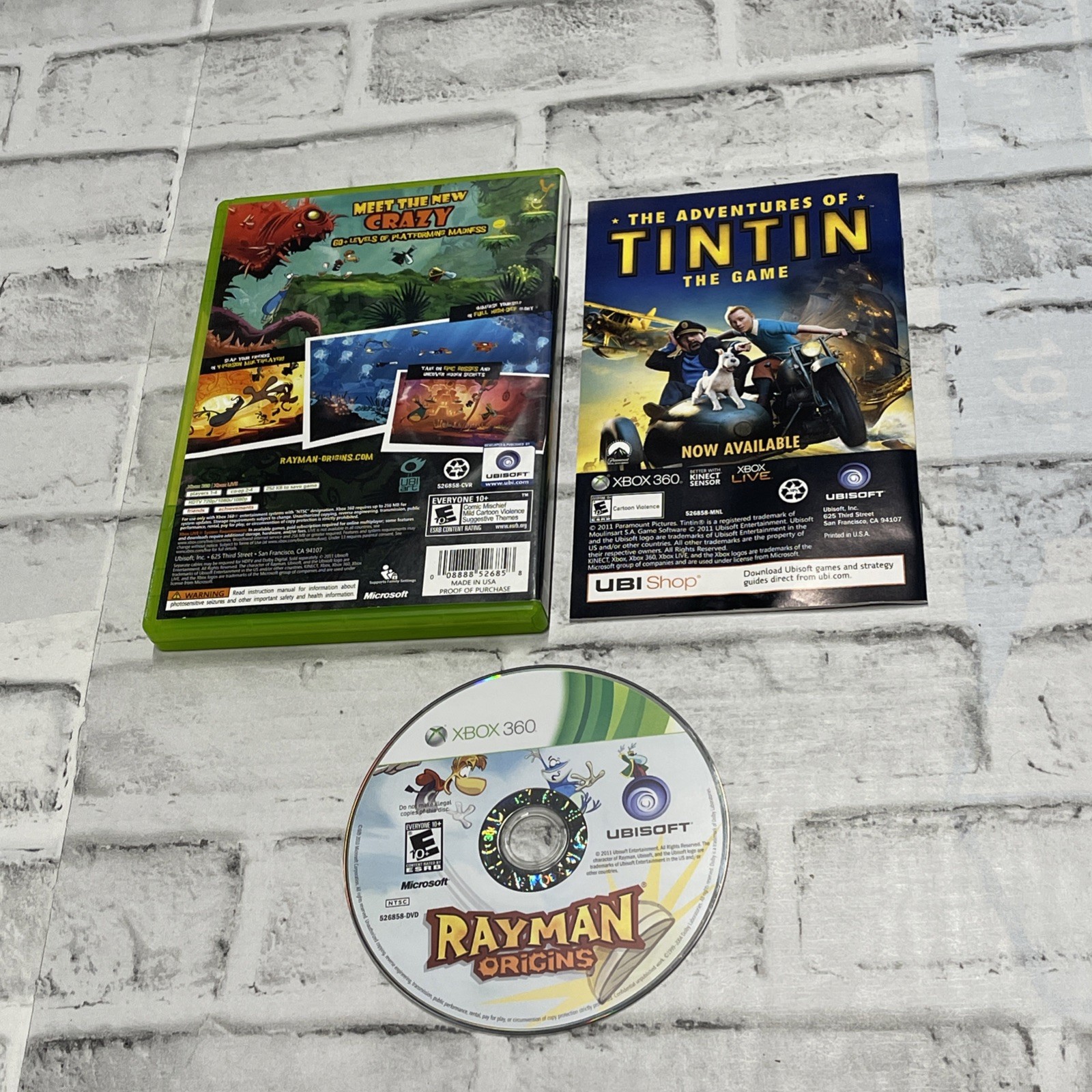 Rayman Origins (Microsoft Xbox 360) Complete with Manual Tested Works EXCELLENT