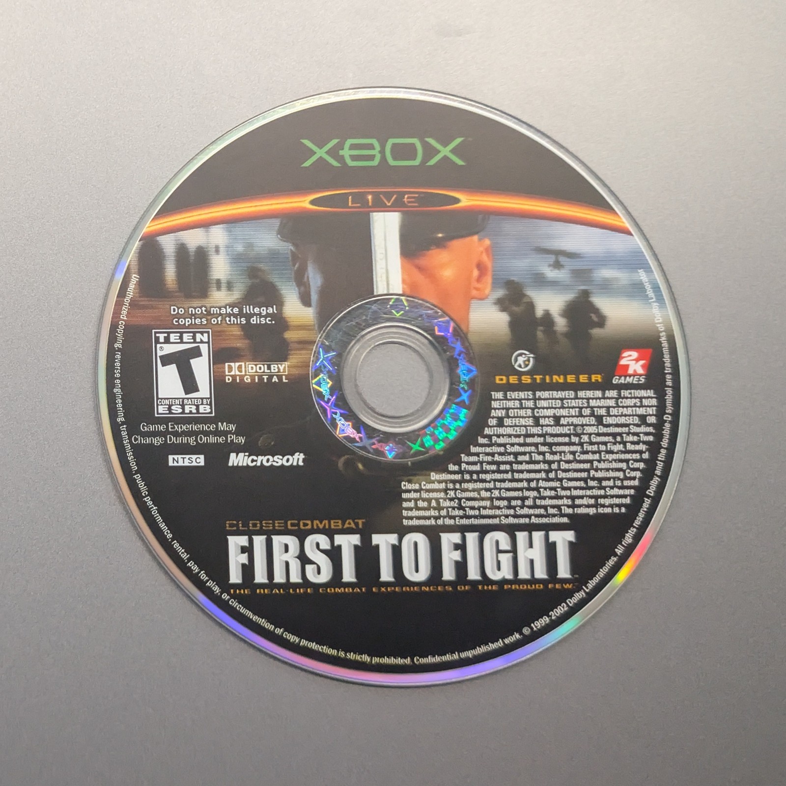 Close Combat First to Fight (Xbox) – no tracking