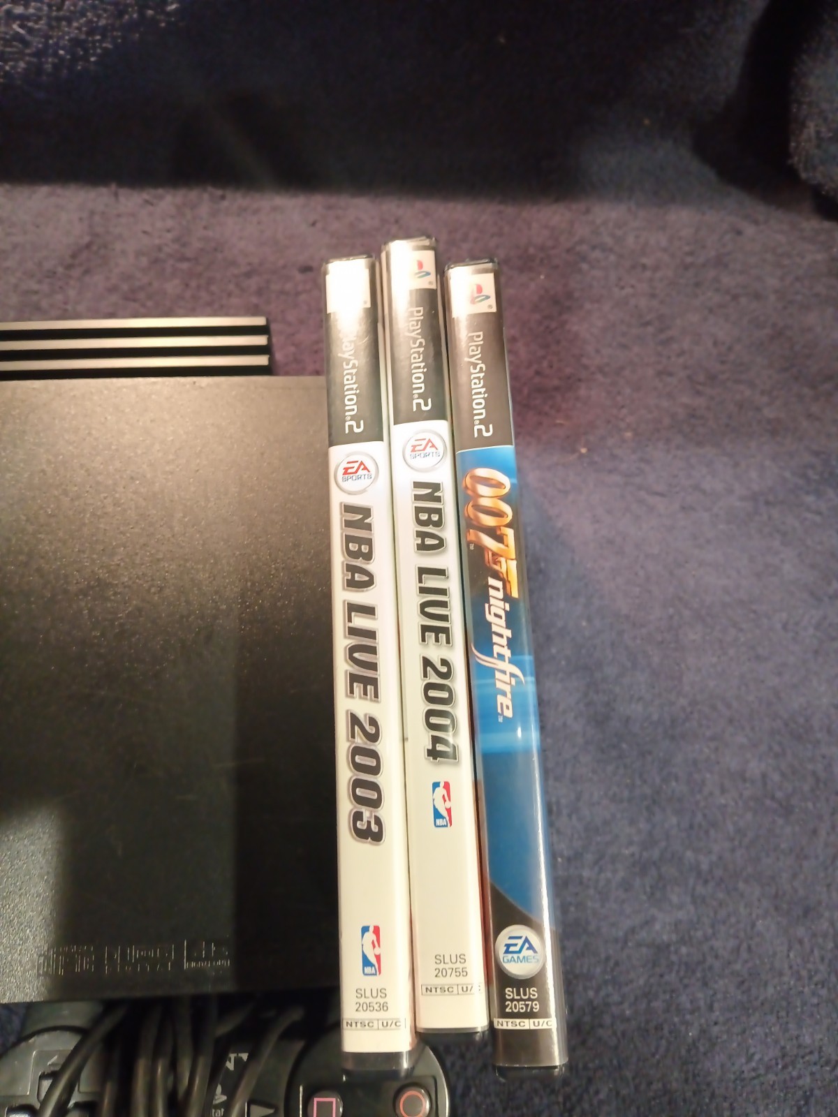 Sony PlayStation 2 PS2-50001 Black Console w/ Controller + Cables Tested 4games