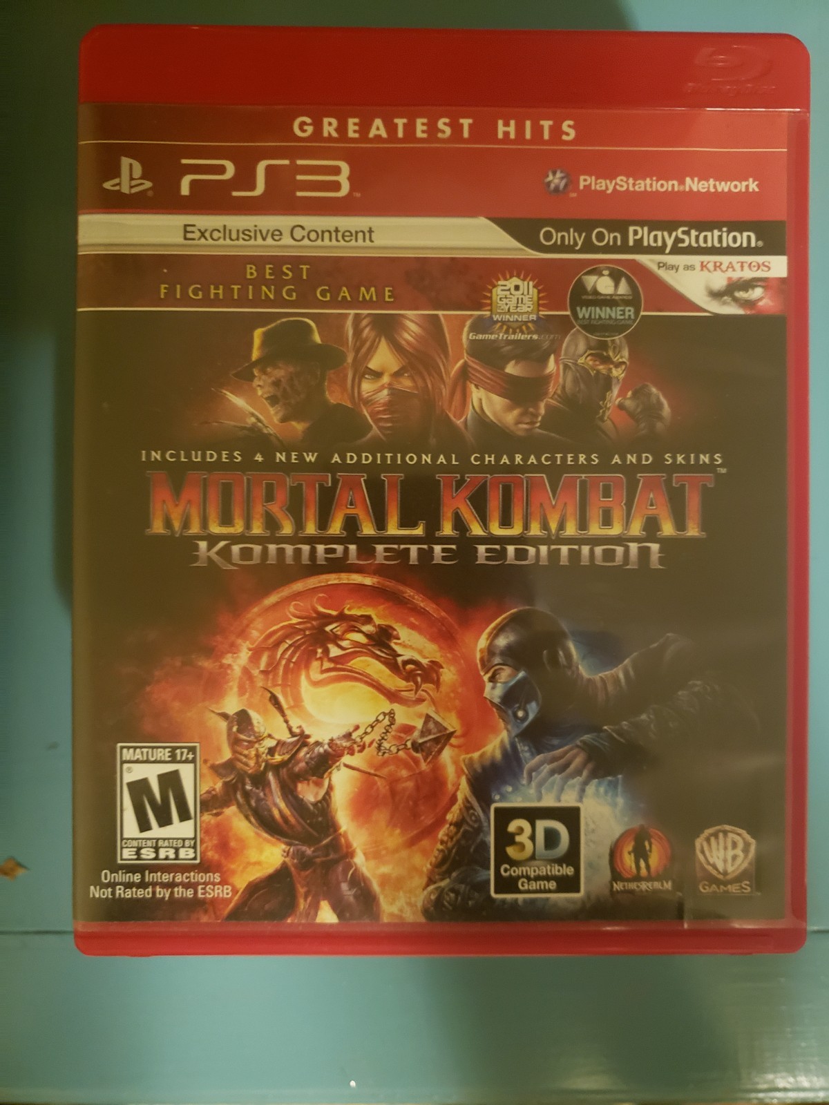 Mortal Kombat Komplete Edition PlayStation 3 2012 Complete CIB PS3 Greatest Hits