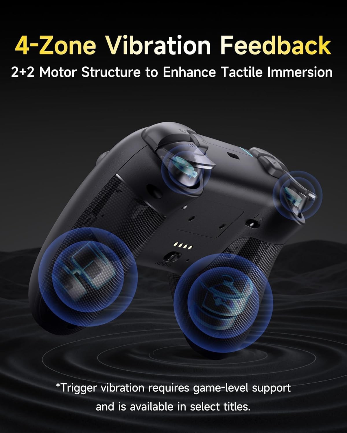 EasySMX X05Pro Wireless PC Controller – Quiet-Press Buttons, 2-Stage Impulse