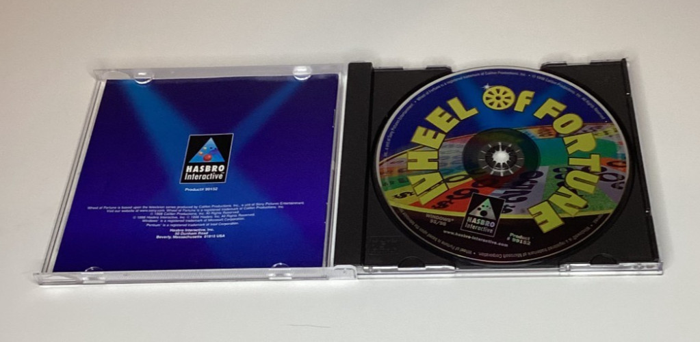 Wheel of Fortune (PC CD-ROM, Windows 1995/1998) – Hasbro Product # 99152