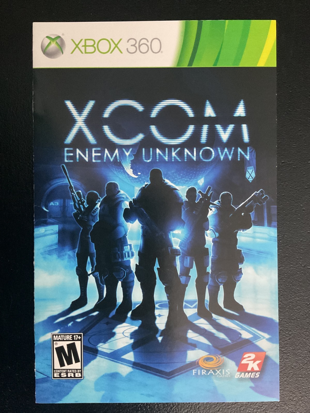 XCOM Enemy Unknown Microsoft Xbox 360 Instruction Manual Only