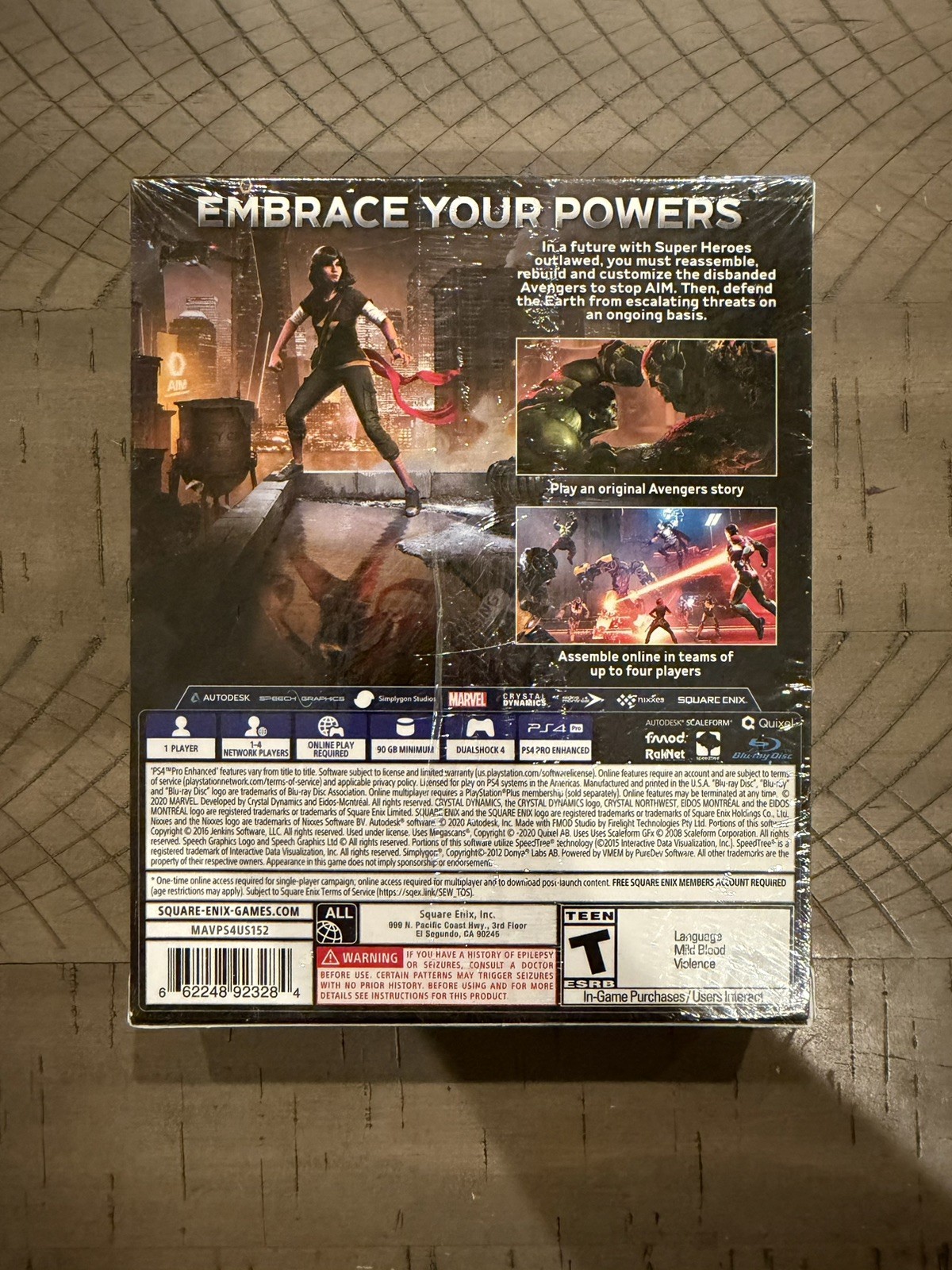 Marvel Avengers — Walmart Patch Bundle; Sealed (Sony PlayStation 4, 2020)