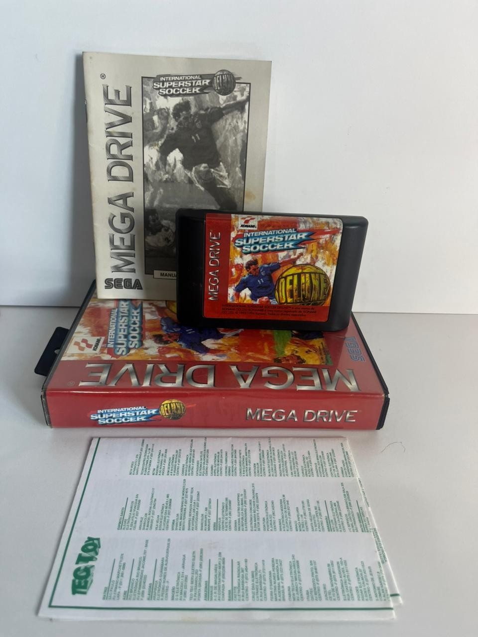 Internacional Superstar Soccer Deluxe – Sega Genesis -Tectoy Brazil