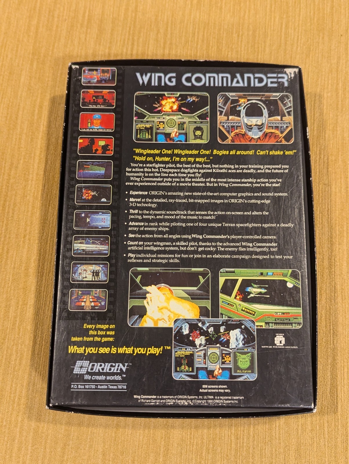 Wing Commander 1990 Origin IBM PC 5.2″ Floppy CIB
