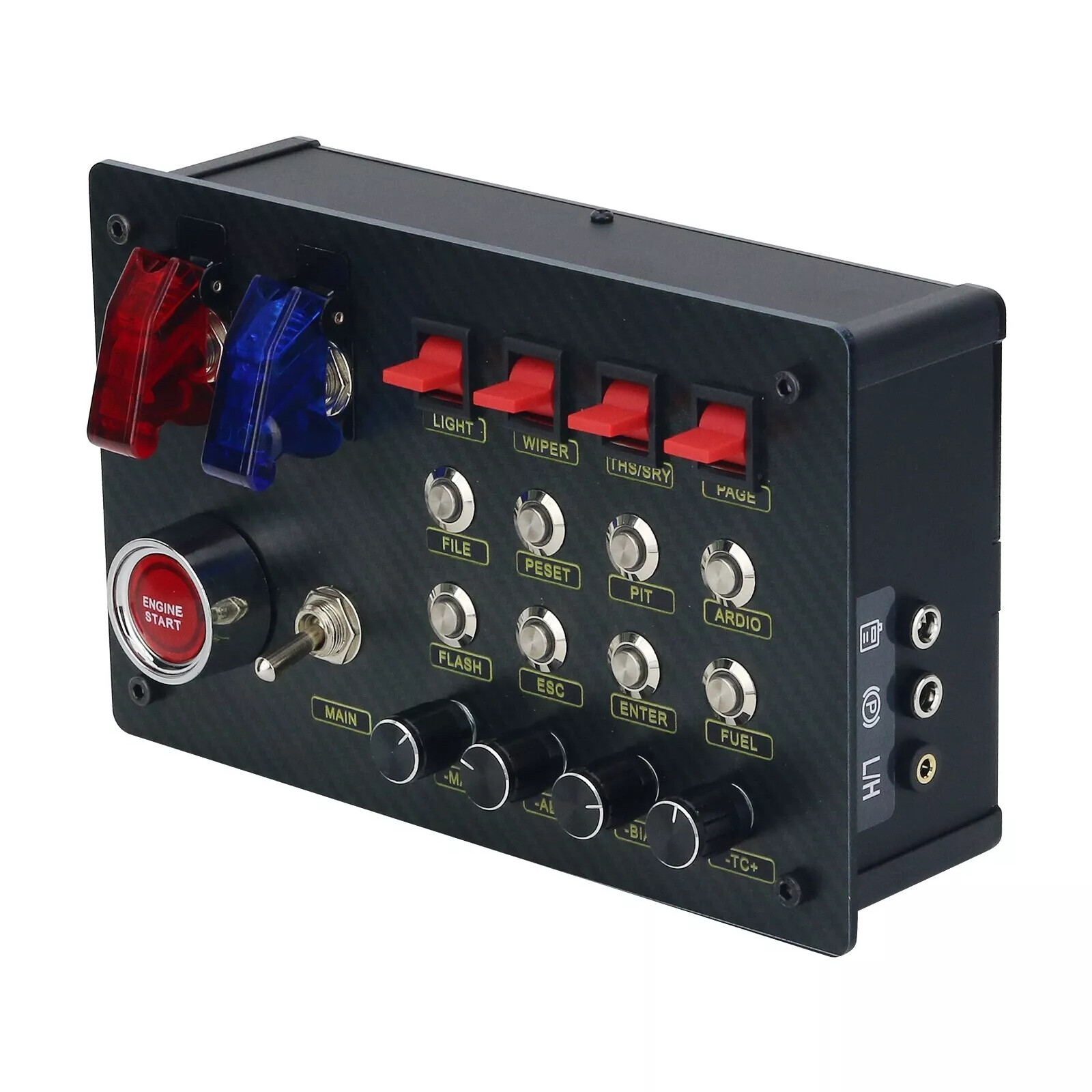 Horizontal Button Box SIM Racing Control Box Simulator for Simagic Fanatec ZQSR