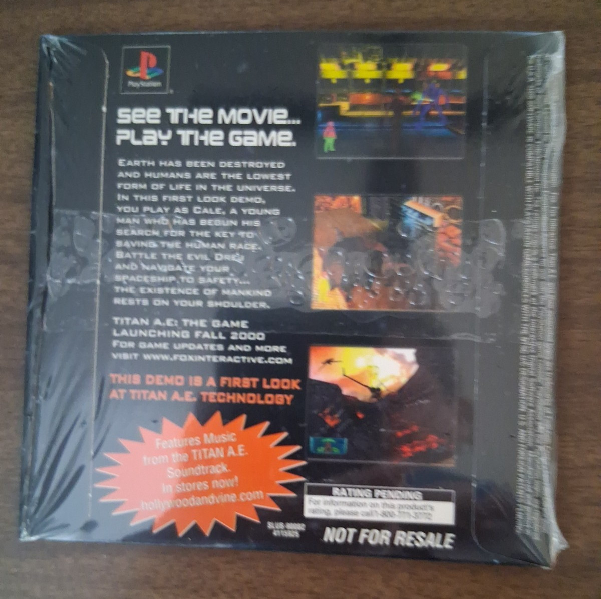 2000 Sony PlayStation Titan A.E. Demo CD Cancelled Video Game Sealed, Rare!!