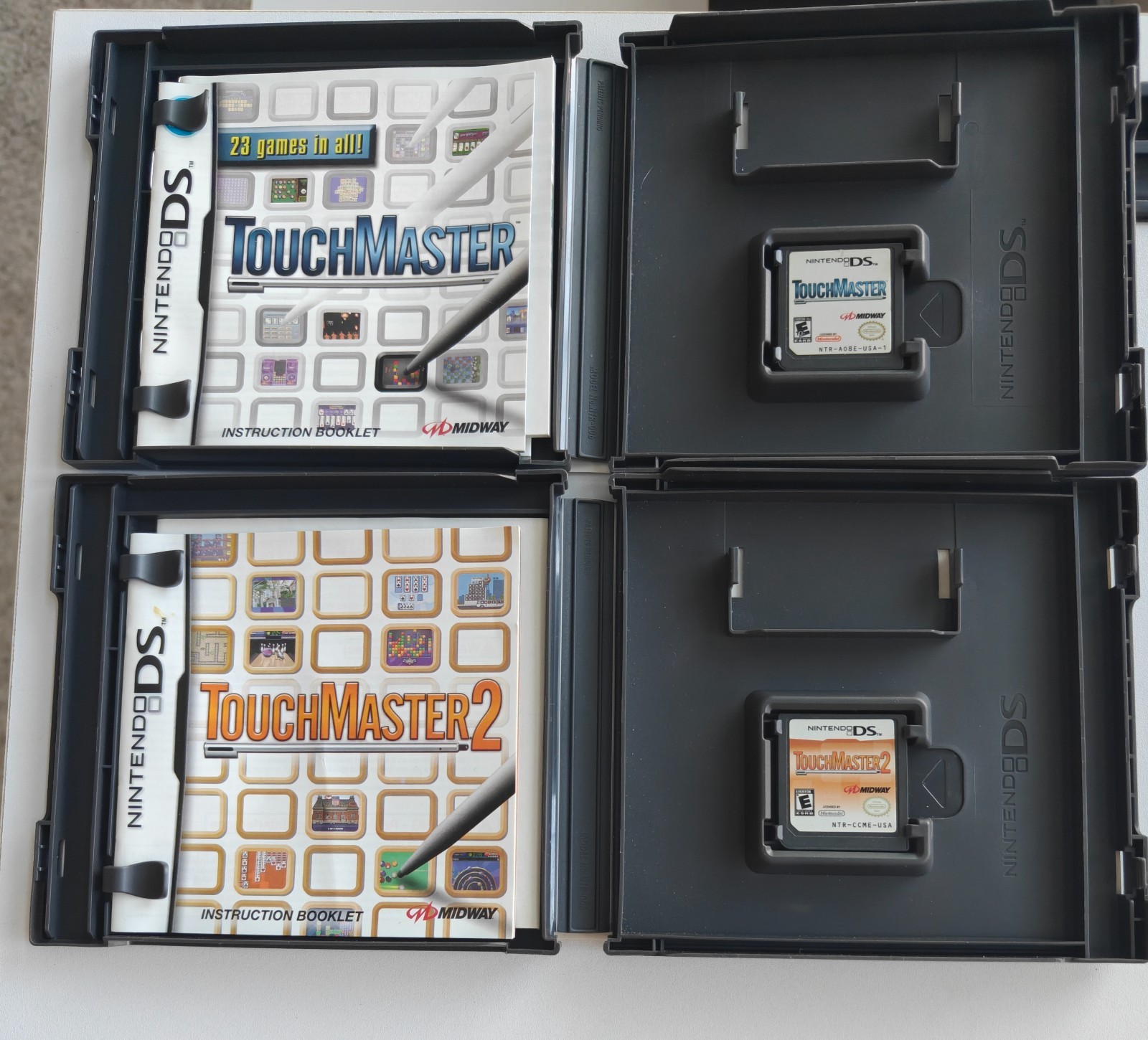 Touchmaster Lot 1, 2, 3 & Connect Nintendo Puzzle Game Collections CIB