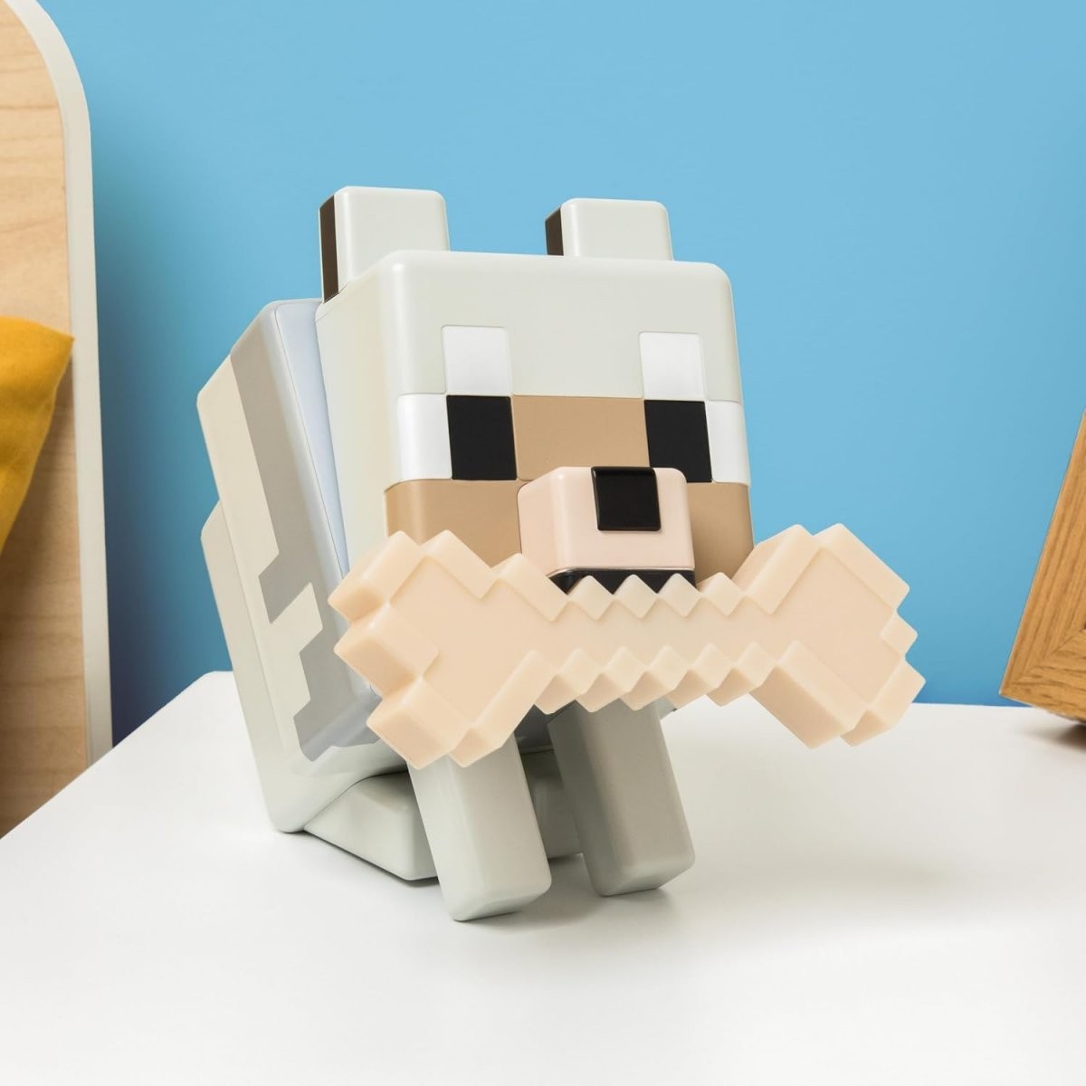 Mojang Minecraft Wolf GloBuddies Light Color Changing Licensed Night Lamp Decor