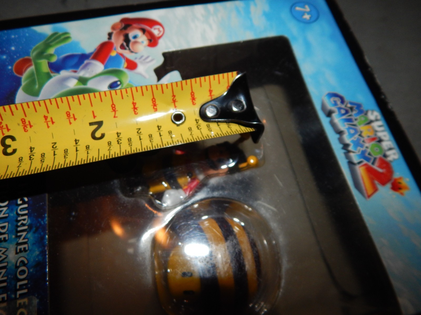 Super Mario Galaxy 2 Bee Mario & Bee Mushroom Figures NIB? Estate Find