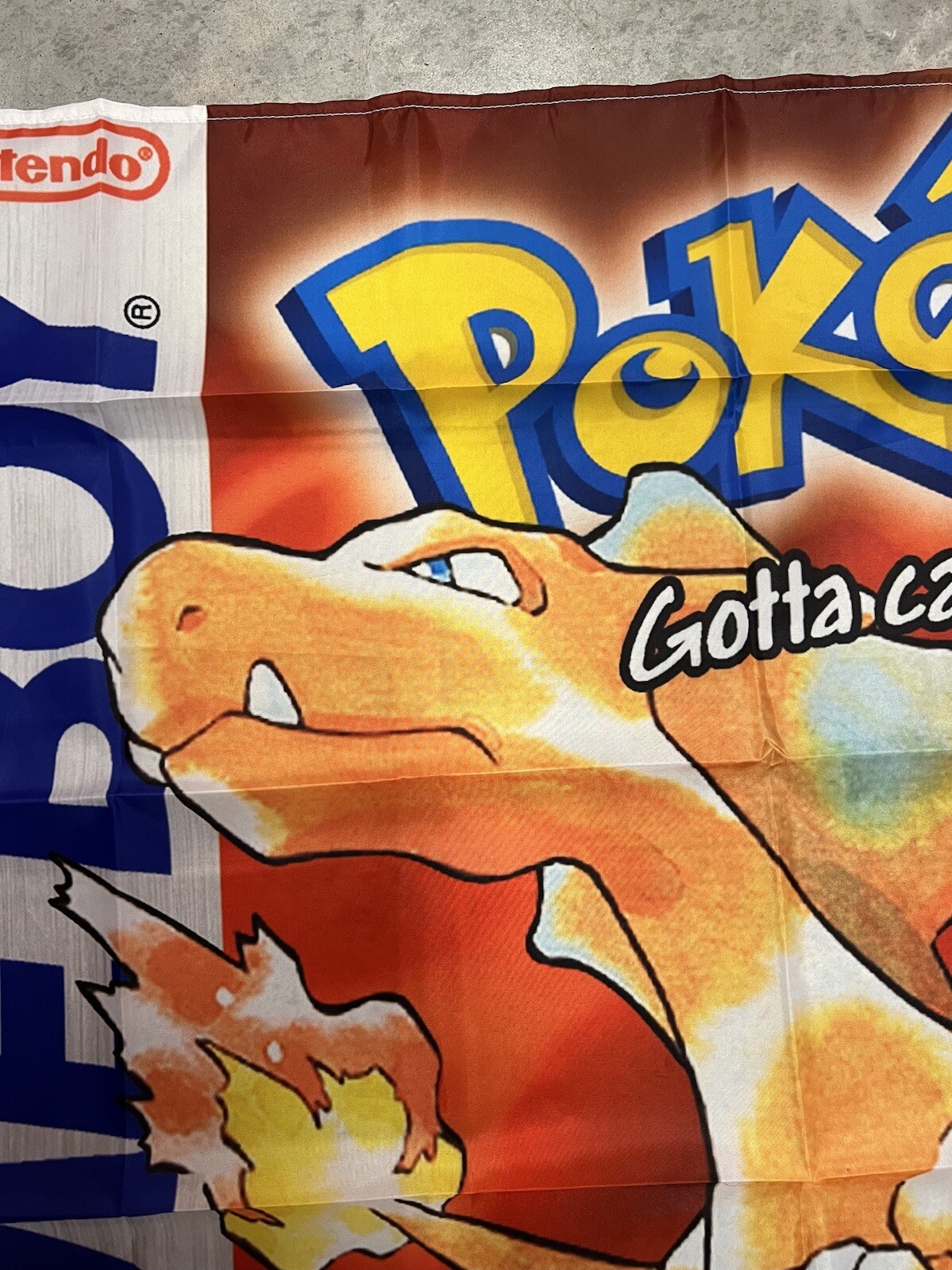 Pokemon Red Version Gameboy Wall Flag Banner Tapestry 3 x 3 Ft