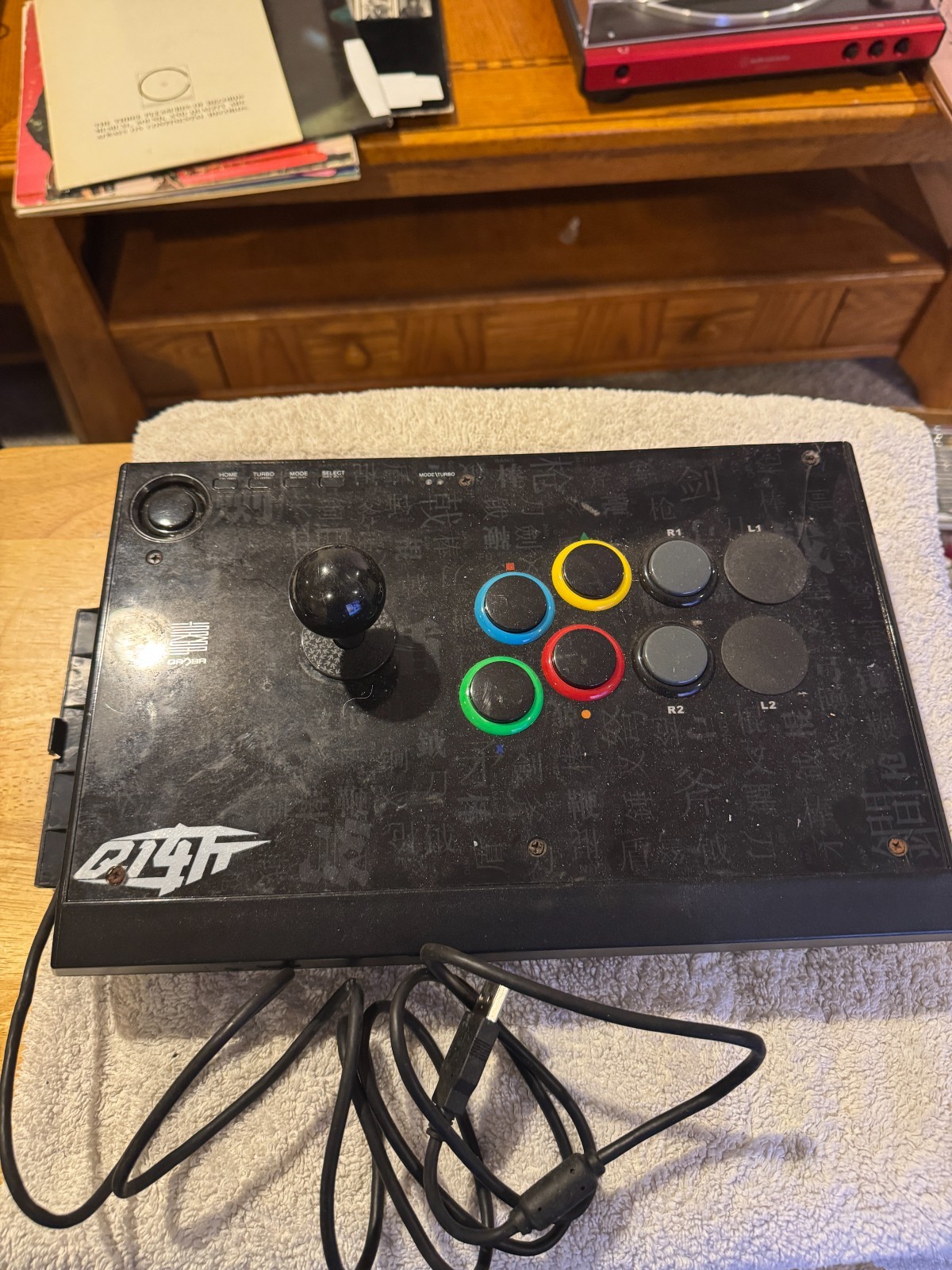 QANBA Q1-BL Arcade Style Fighting Stick – PARTS/REPAIR UNKNOWN WORKING CONDITION