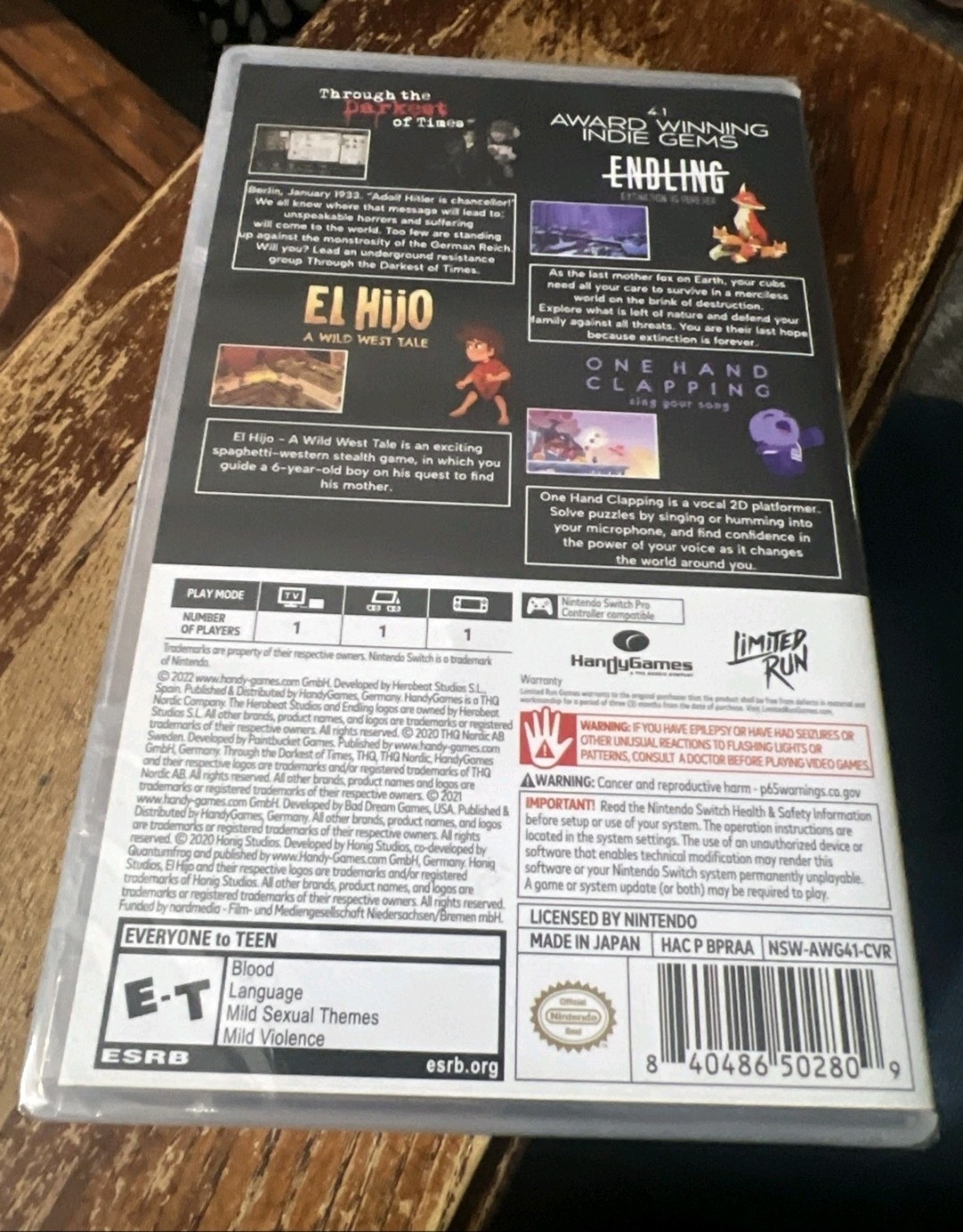 Award Winning Indie Gems 4 in 1 Bundle – Nintendo Switch – Brand New Limited Run