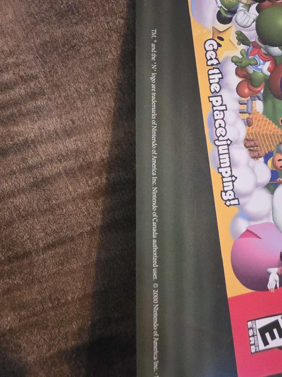 RARE Authentic Poster ( 2000) Mario Party 2 Nintendo 64 N64 Promo Store Display