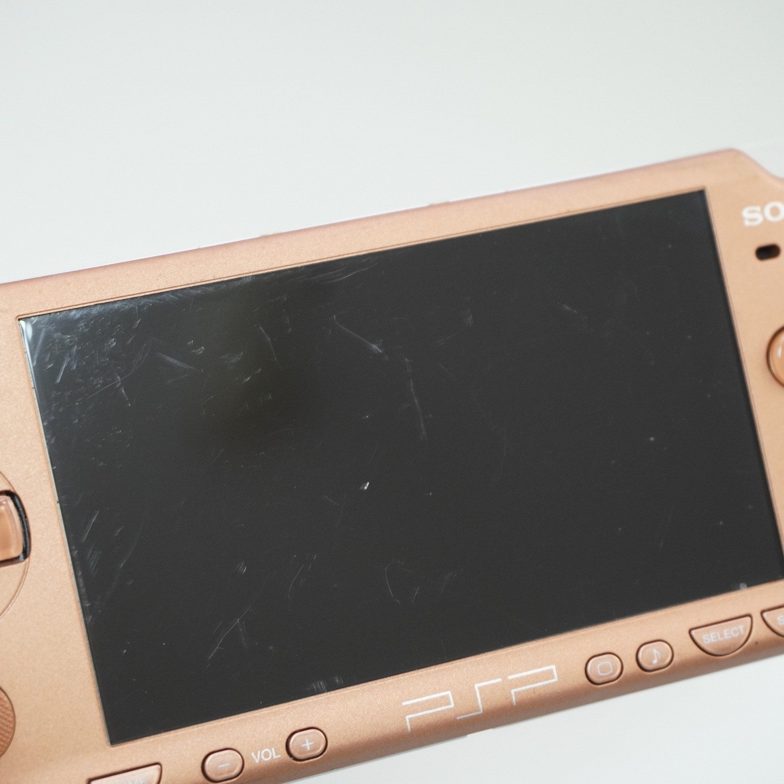 Rare Sony PSP-2000 Console Only Matte Bronze Region Free (NO BATTERY) #5767