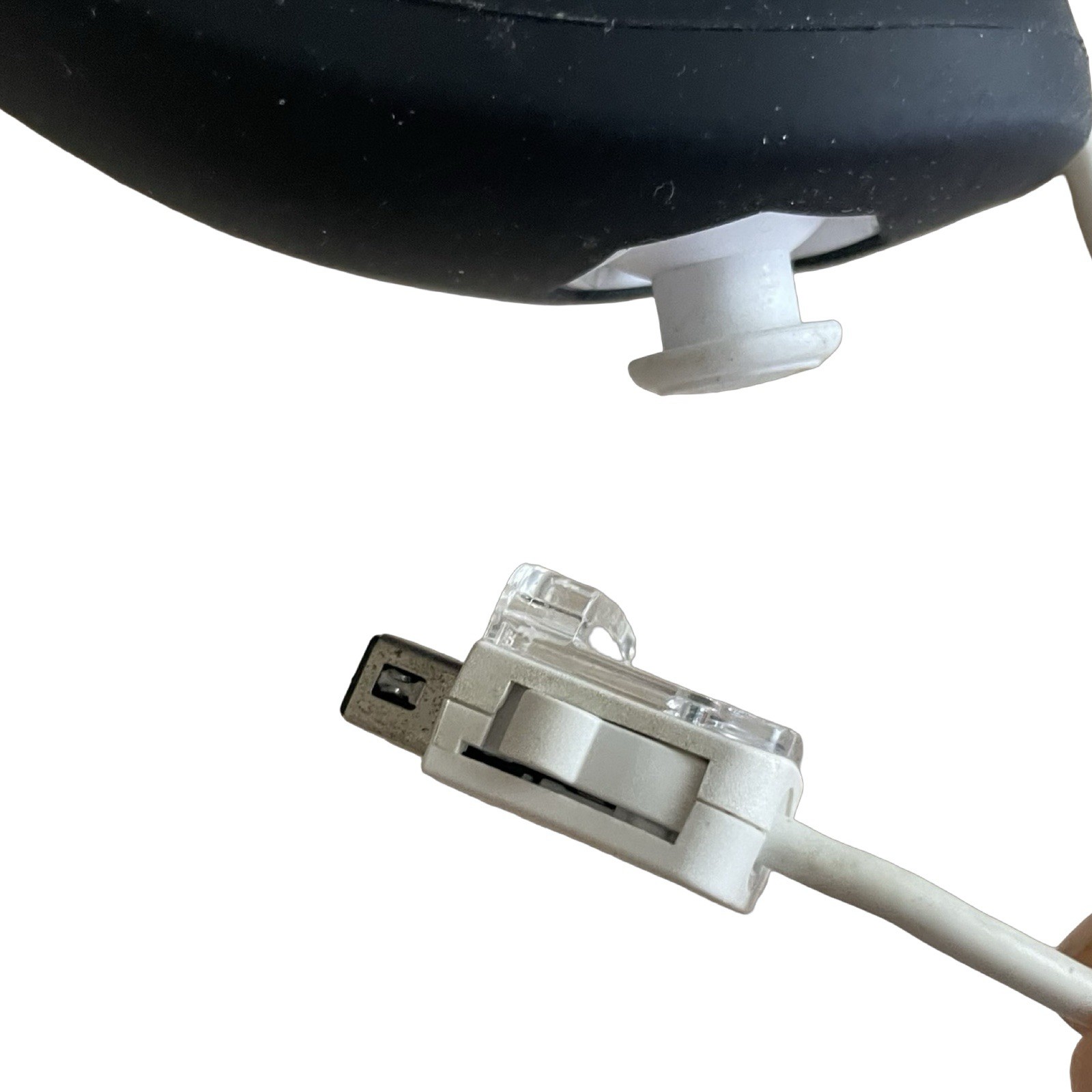 Nintendo Wii Nunchuk Controller Black and White RVL-004 OEM Authentic