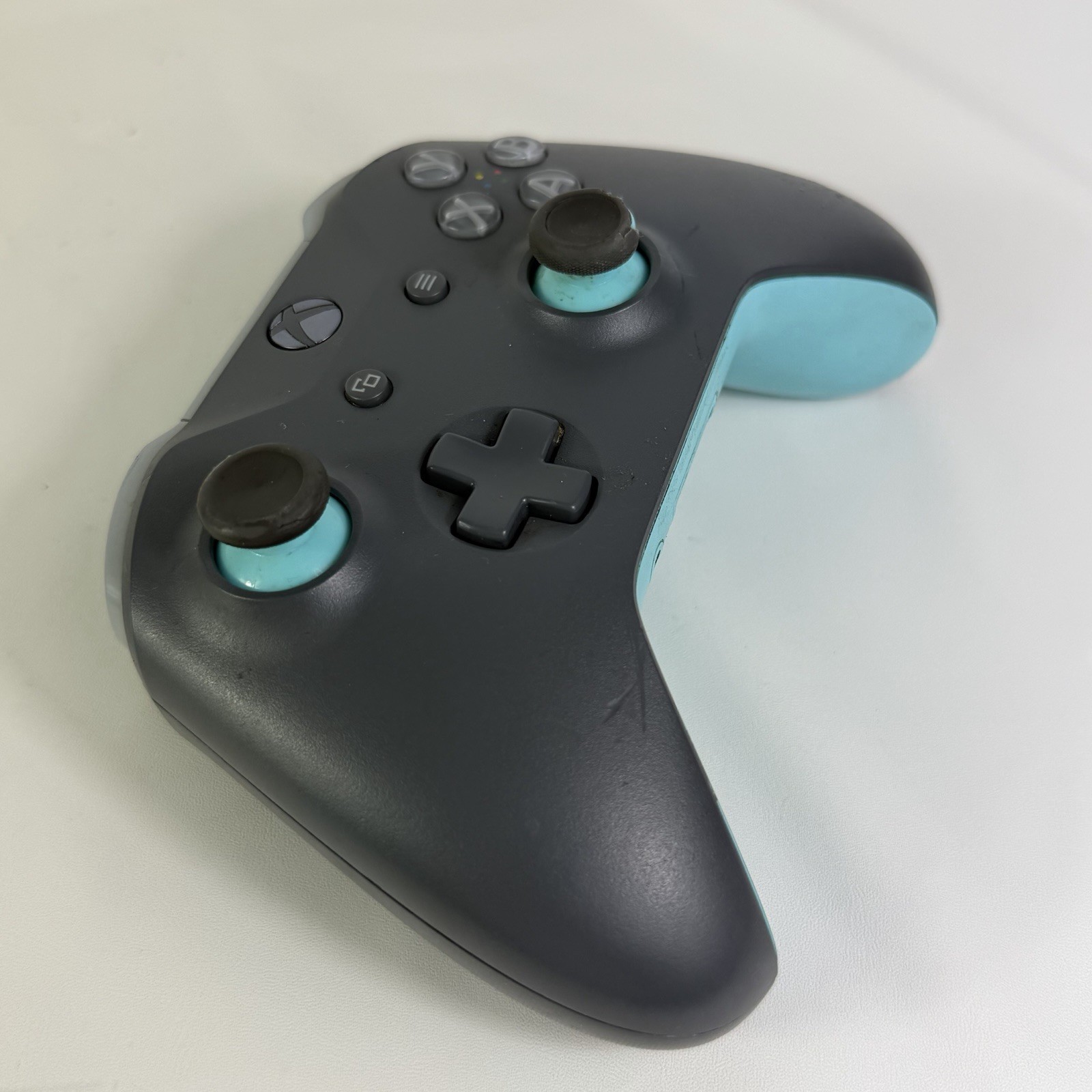 Microsoft Xbox One Wireless Controller Model 1708 Gray Light Blue