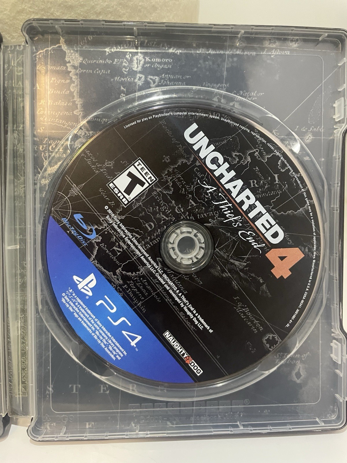 uncharted 4 ps4 steelbook