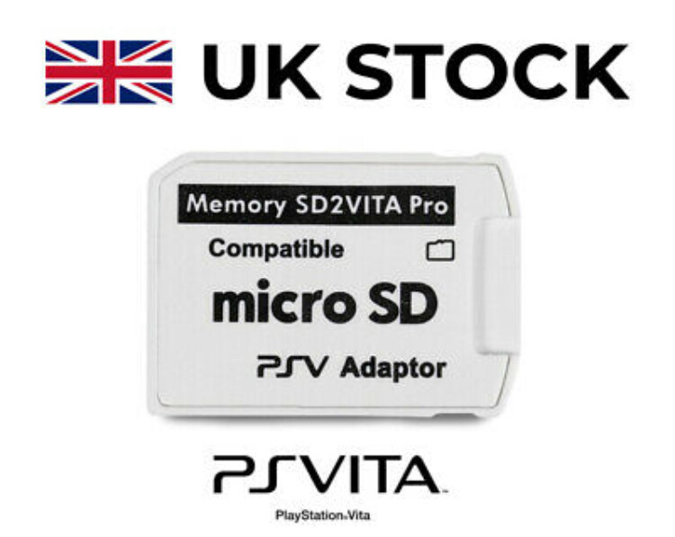 ‘UK’ SD2VITA Pro Micro SD Memory PSVD Adapter for PS VITA 6.0 Latest