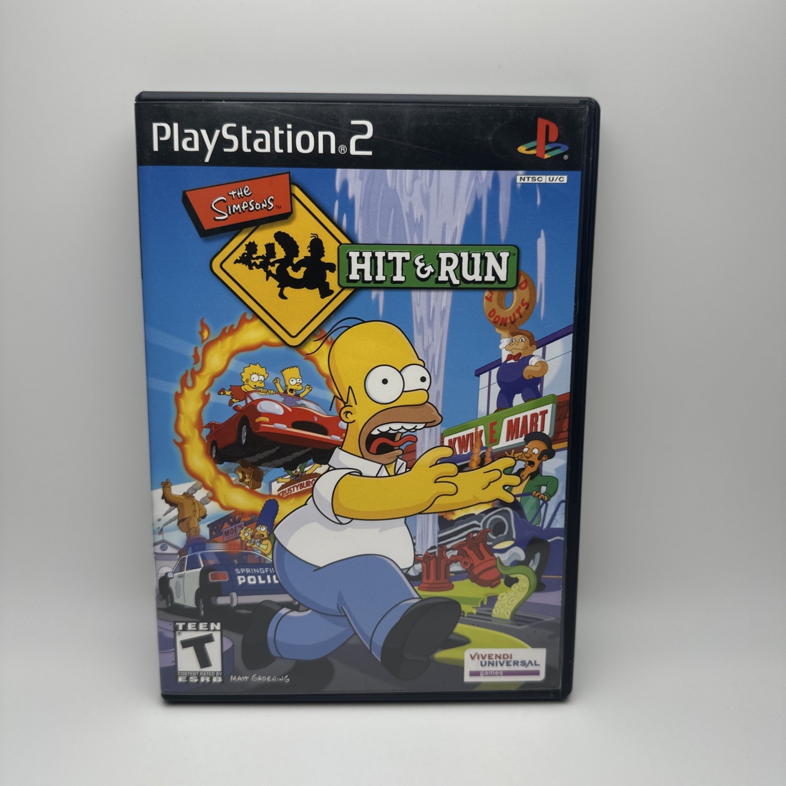 The Simpsons Hit and Run (Sony PlayStation 2 PS2, 2003) Complete Tested
