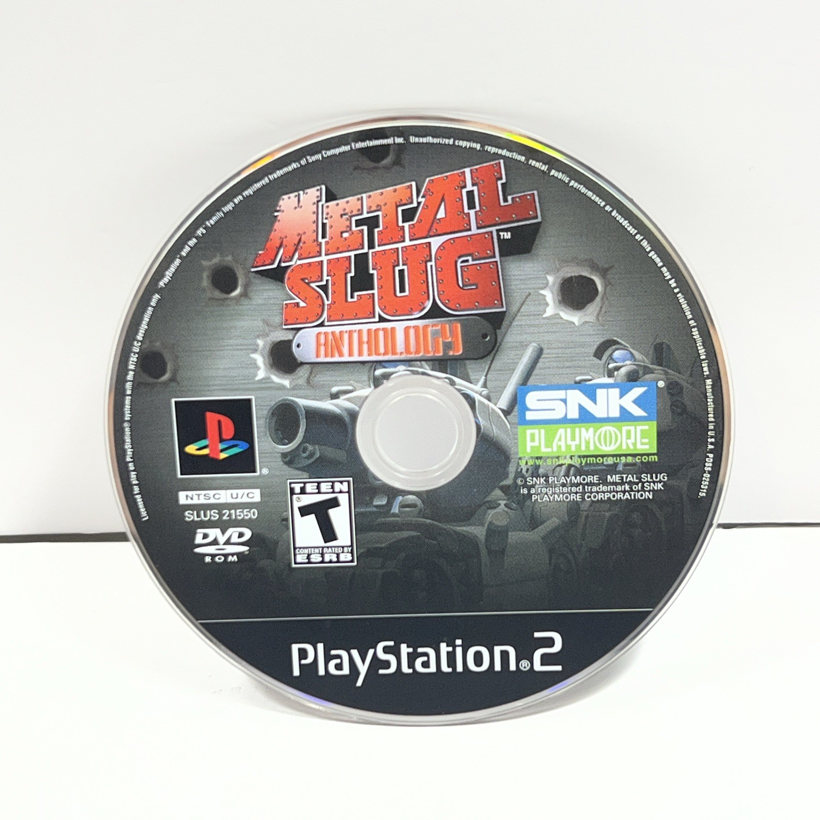 Metal Slug Anthology (Sony PlayStation 2 PS2, 2007) Disc Only Tested