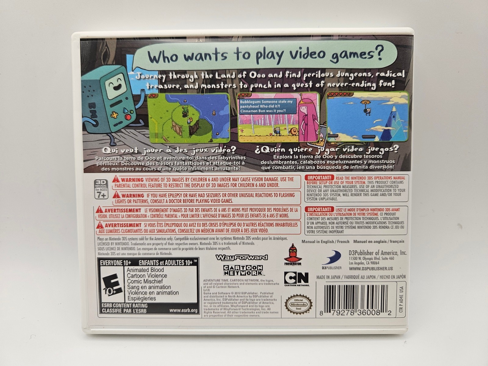 Adventure Time: Hey Ice King Why’d You Steal Our Garbage Nintendo 3DS – Tested