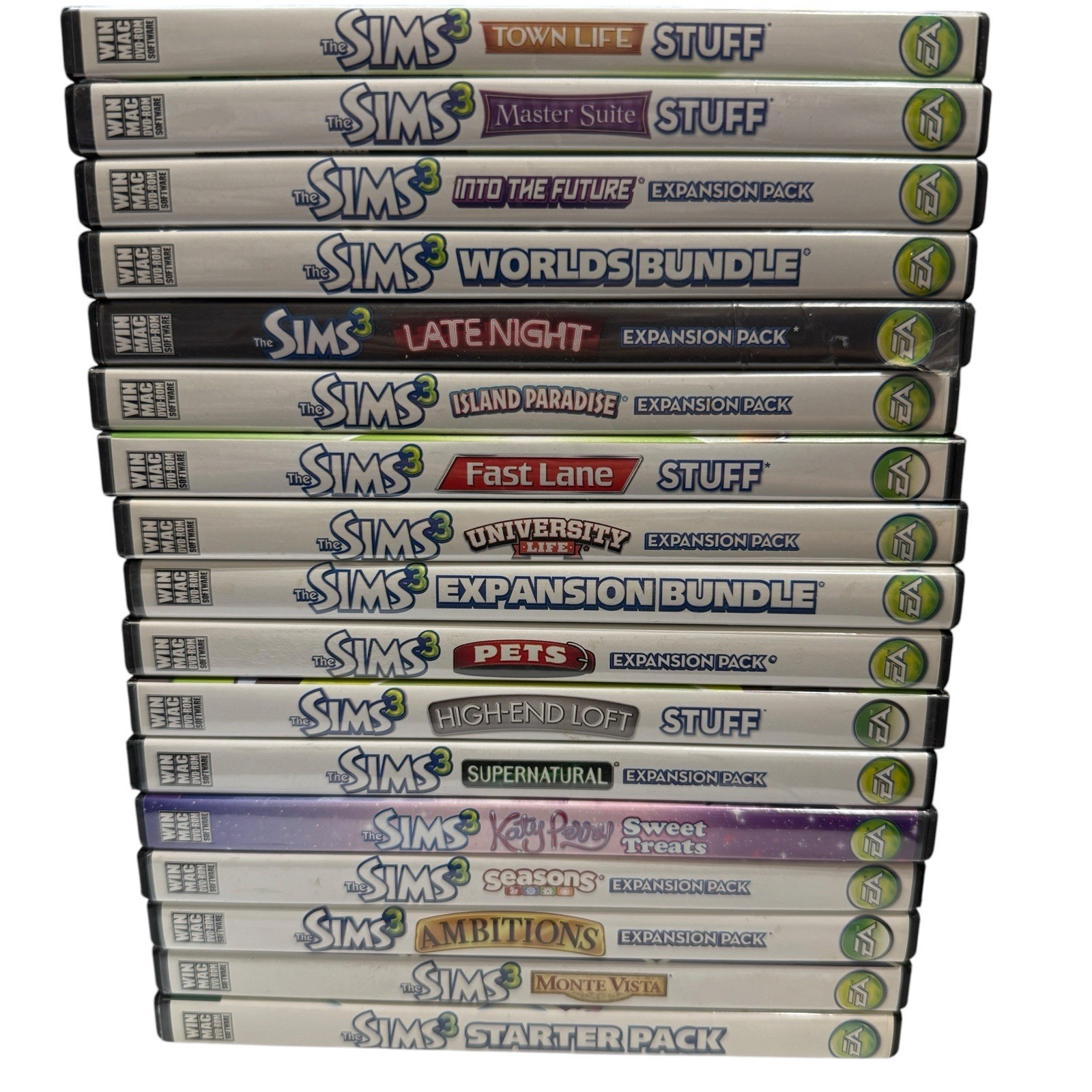 The Sims 3 Game Collection & Multiple Expansion / Stuff Packs Lot Of 17 PC
